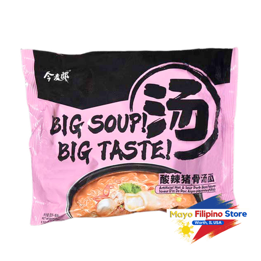 Big Soup Big Taste Hot & Sour Pork JinMailang Individual Pack 138g