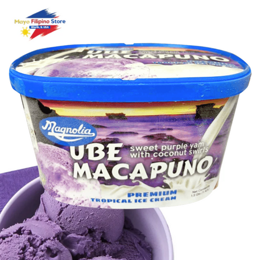 Magnolia Ube Macapuno Sweet Purple Yam with Coconut Strips Premium Ice cream