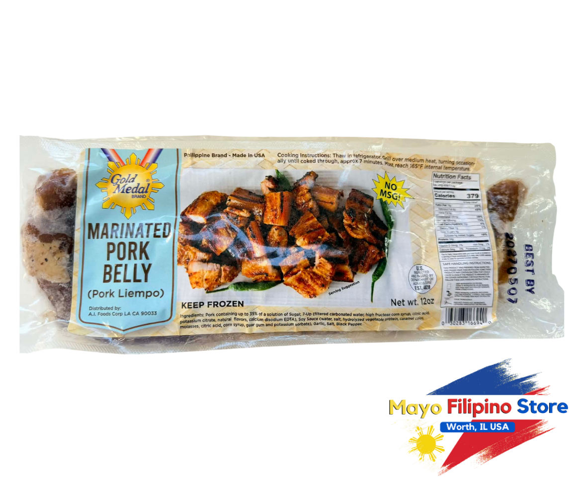 GOLD MEDAL Pork Belly Marinated 12oz