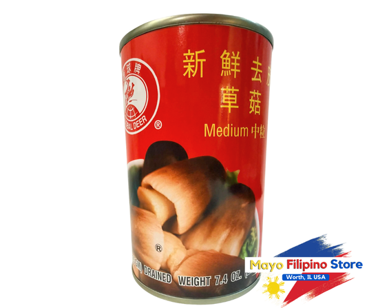 Global Dear Whole Peeled Straw Mushrooms 15oz