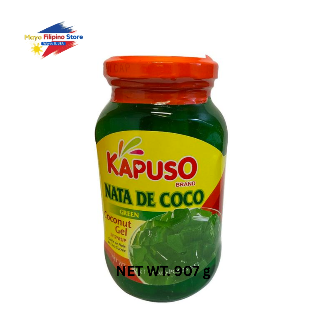 Jar of Kapuso Nata de Coco on a white background