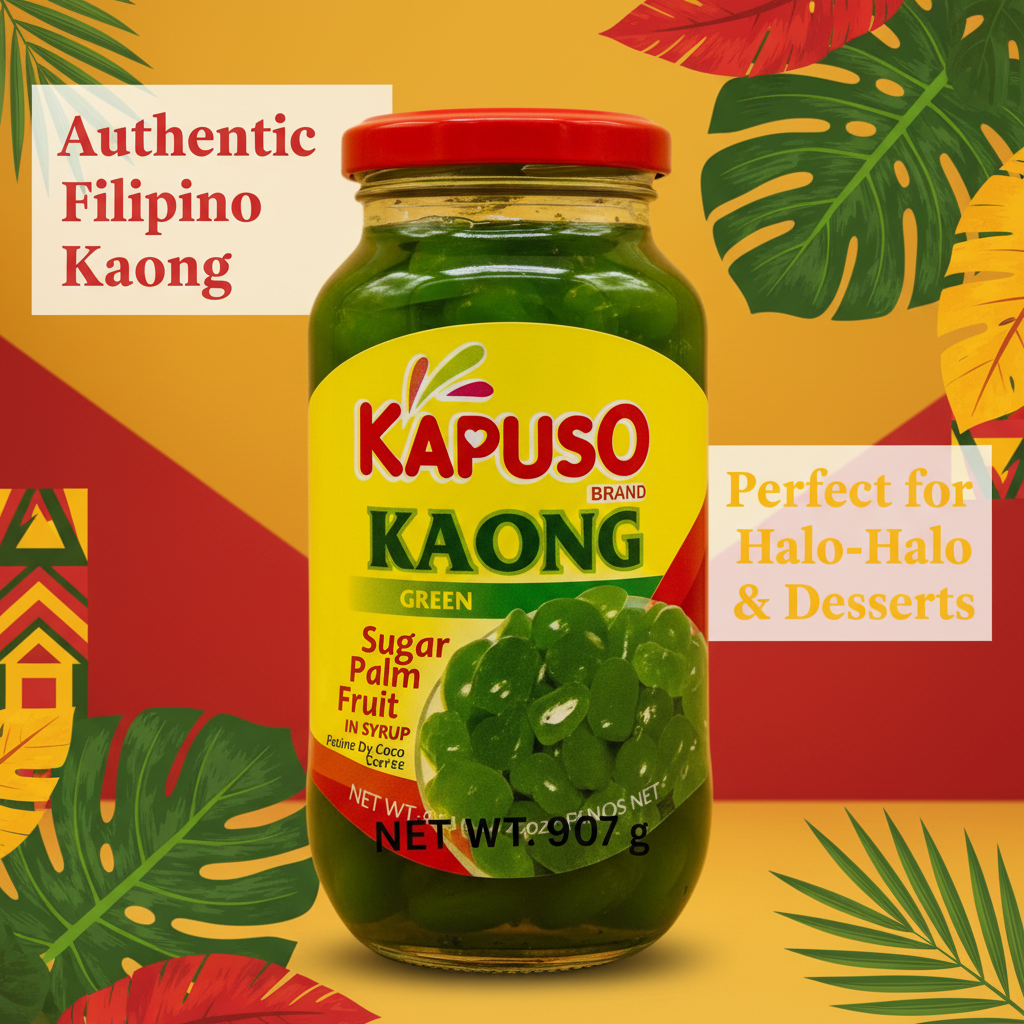 Kapuso brand Kaong green palm fruit