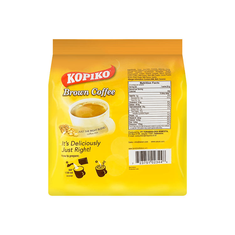 Kopiko Brown Coffee 250g 10 Sachets