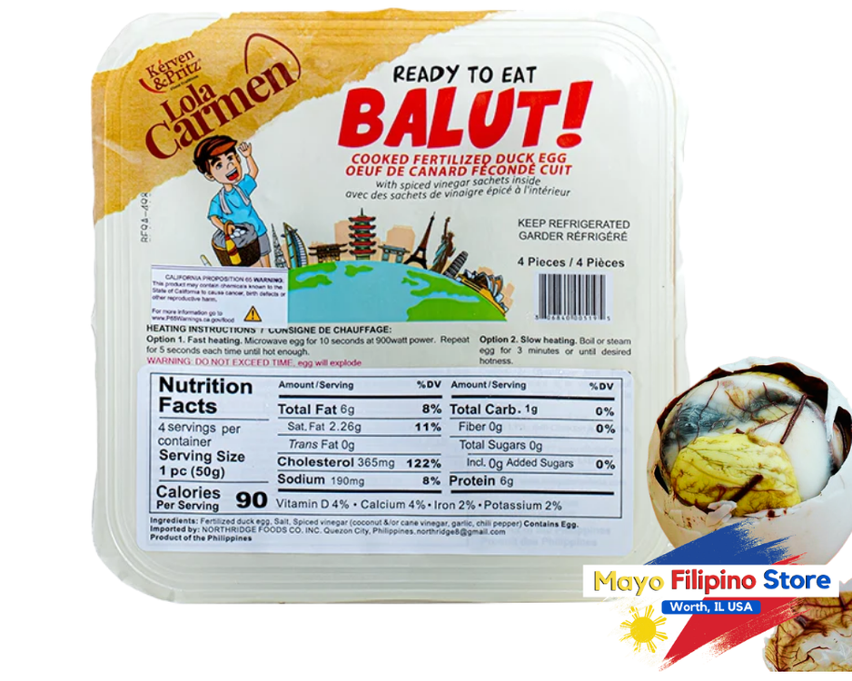Lola Carmen Ready to Eat Balut 4pcs