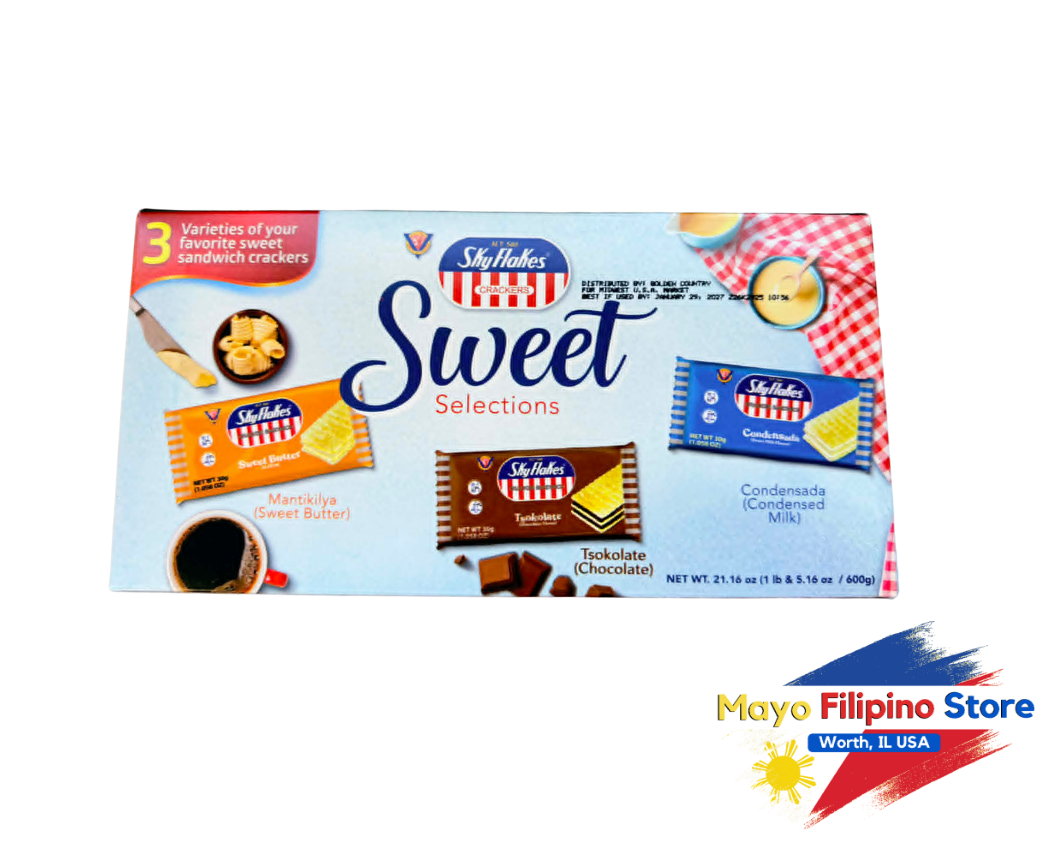 Sky Flakes Sweet Selections Box Mantikilya, Tsokolate, Condensada 600g