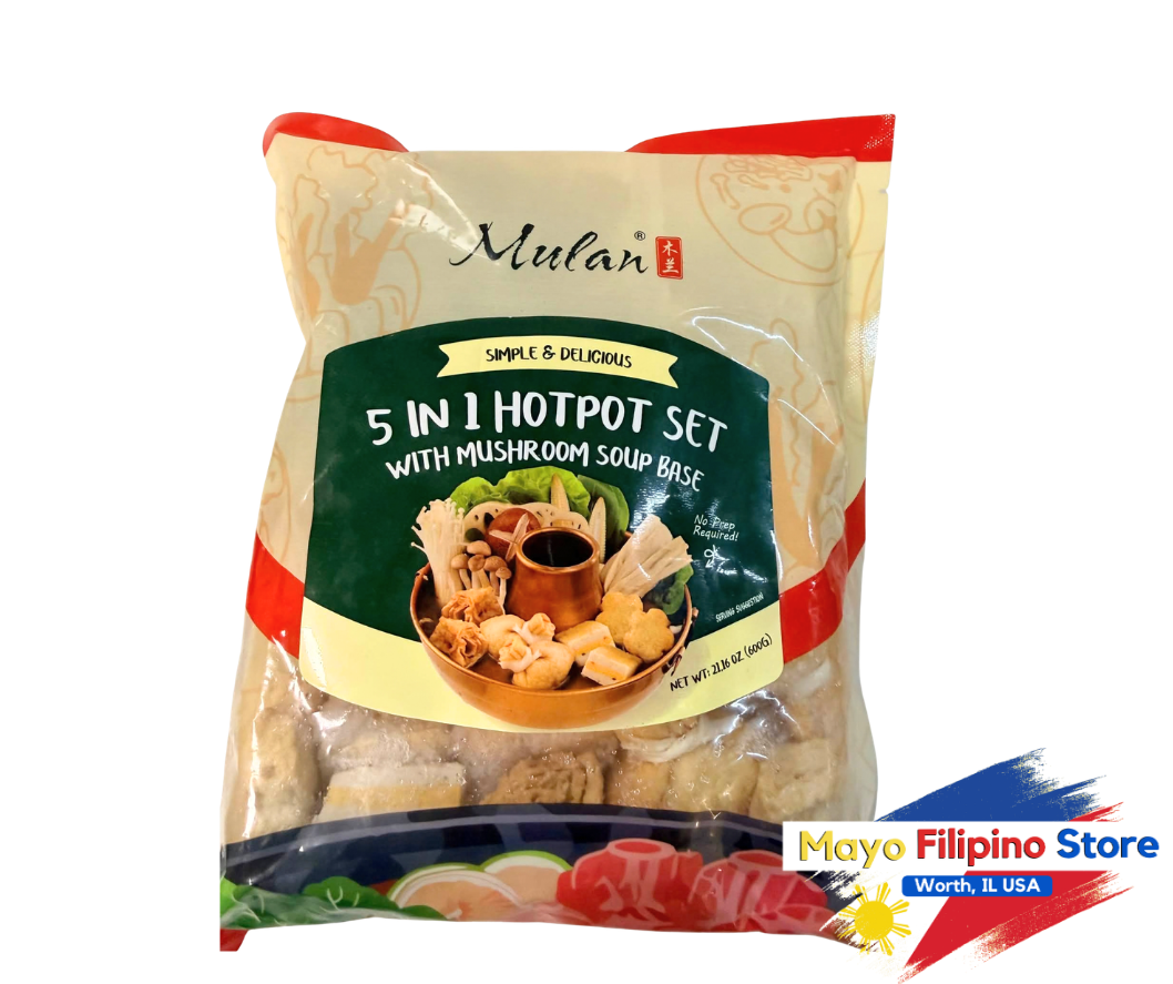 Mulan 5 in 1 Hot Pot Set with Mushroom Soup Base 600g