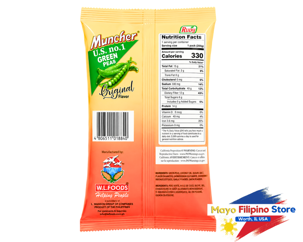 Muncher Green Peas 200g