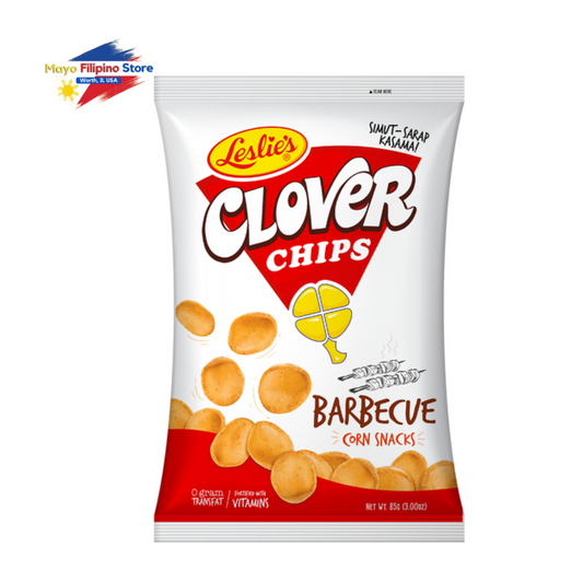 Leslie's Clover Chips Barbeque Corn Snacks