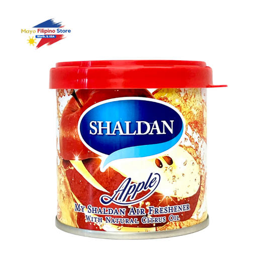 Shaldan Apple air freshener can with red lid on a white background