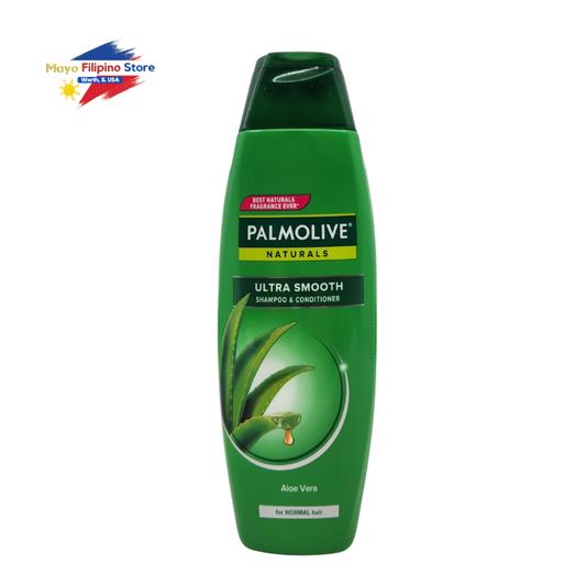 Palmolive Naturals Ultra Smooth shampoo bottle on a white background