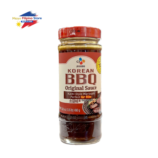 Jar of CJ Foods Korean BBQ Original Sauce on a white background