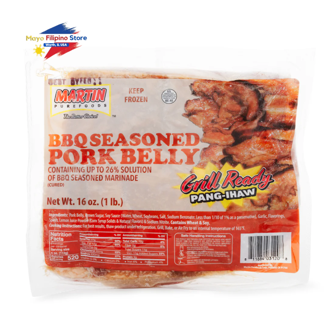 BBQ Pork Seasoned Bork Belly 16oz