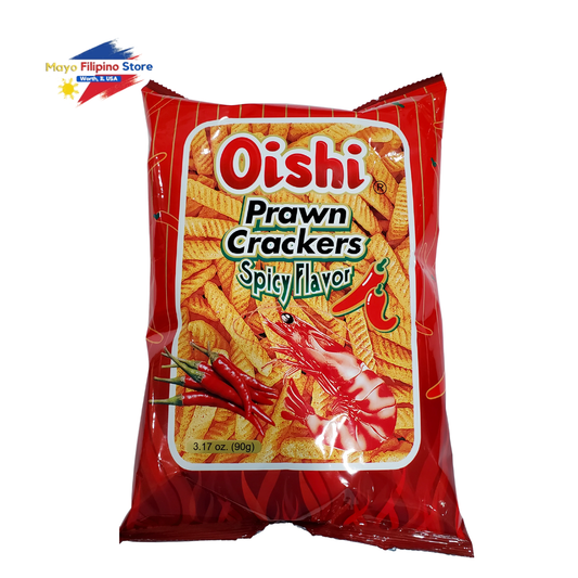 Oishi Prawn Crackers Spicy Big 90g
