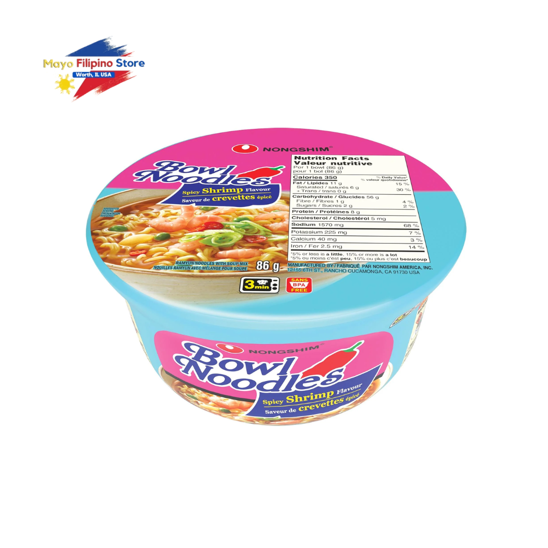 Nongshim Bowl Noodles Shrimp Flavor 86g