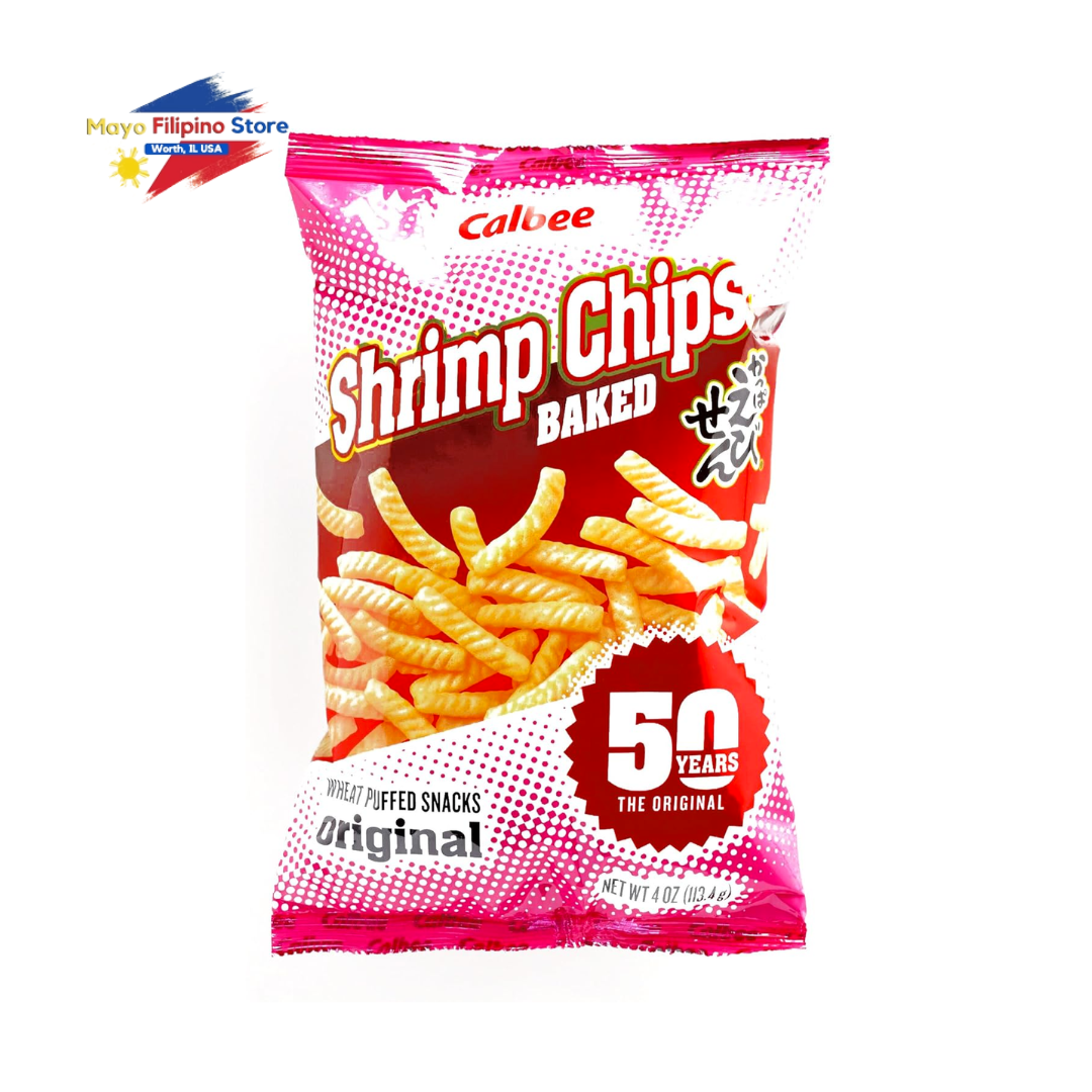 Calbee Shrimp Chips Wheat Puffed Snacks 113g