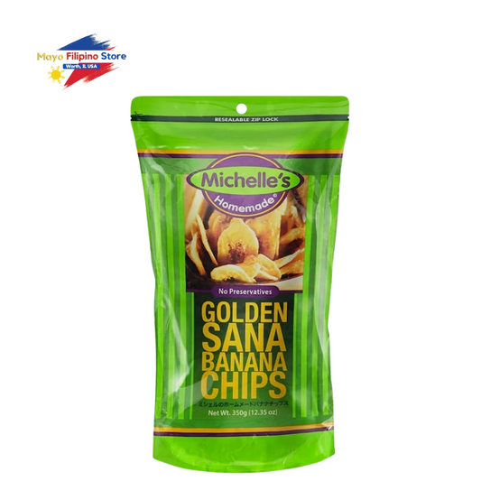 Michelle's Golden Saba Banana Chips 350g