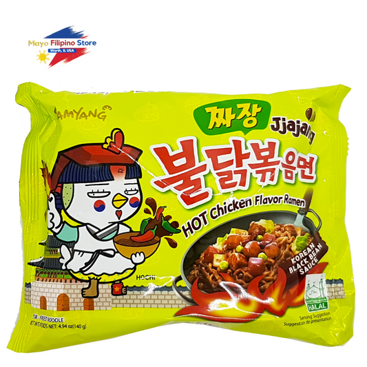 Jjajang Buldak Ramen Korean Black Bean Sauce 140g