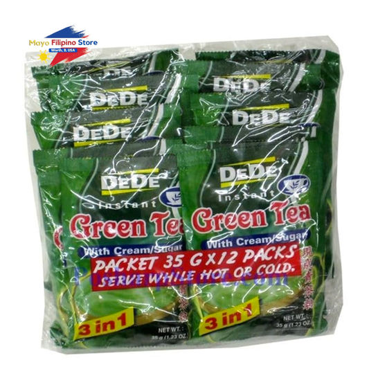 Dede Instant Green Tea with Cream Sugar 3 in 1 12pcs