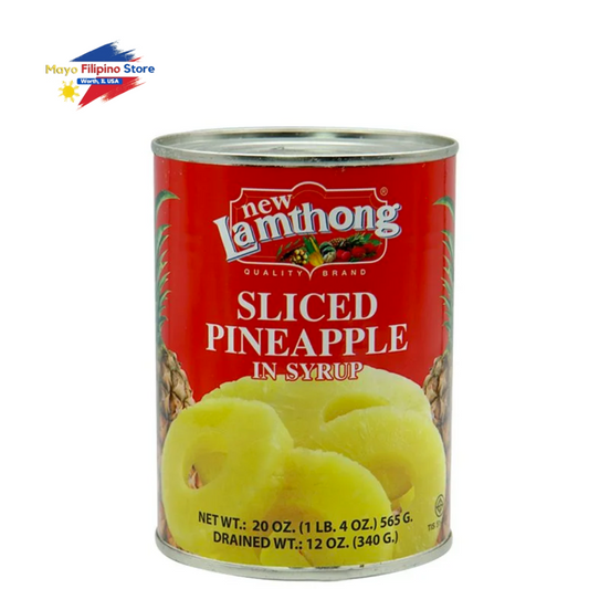 New Lamthong Sliced Pineapple in Syrup 340g
