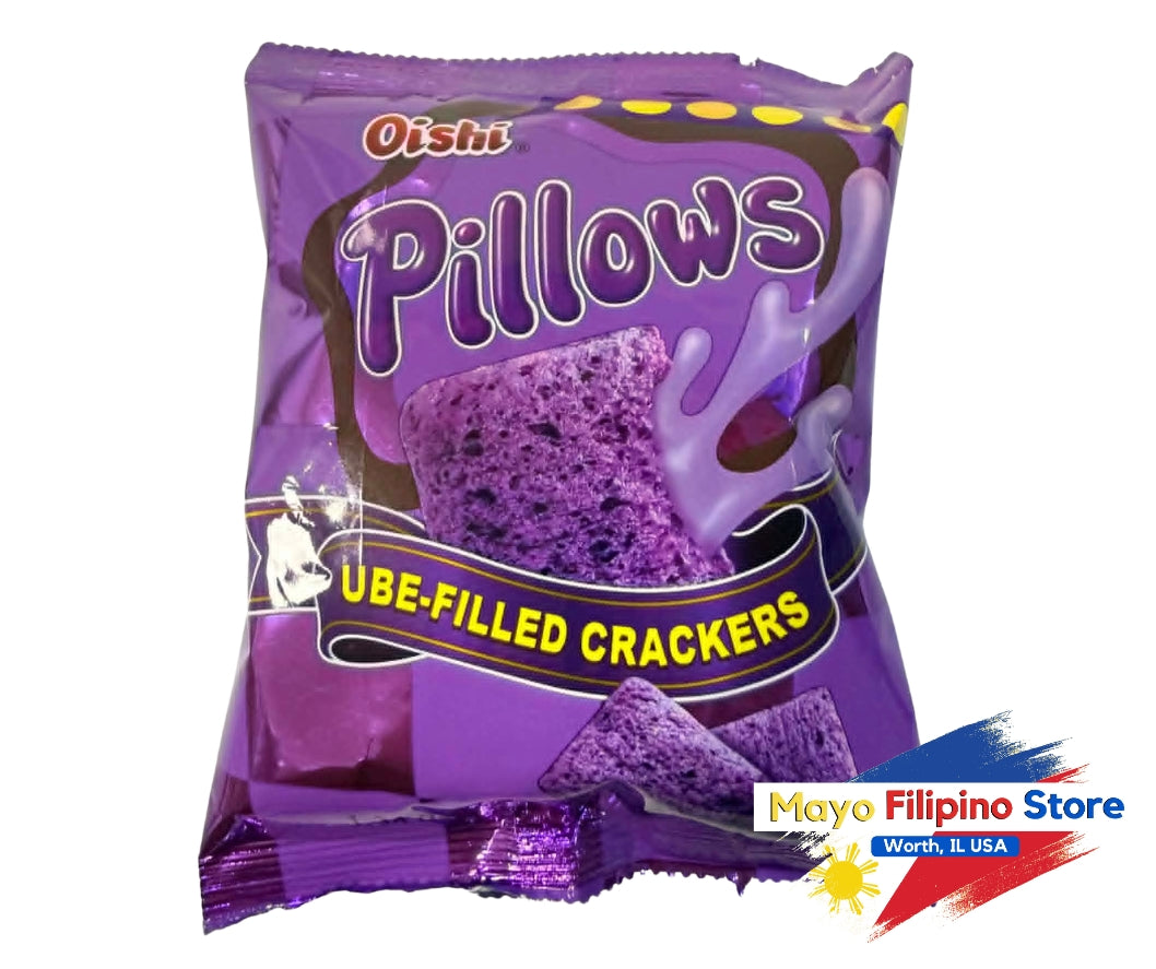 Oishi Pillows Ube Filled Crackers 150g Big
