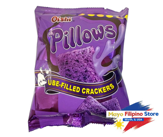 Oishi Pillows Ube Filled Crackers 150g Big