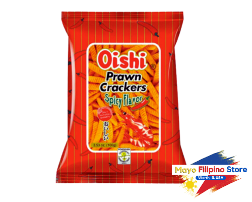 Oishi Prawn Crackers Spicy Big 90g