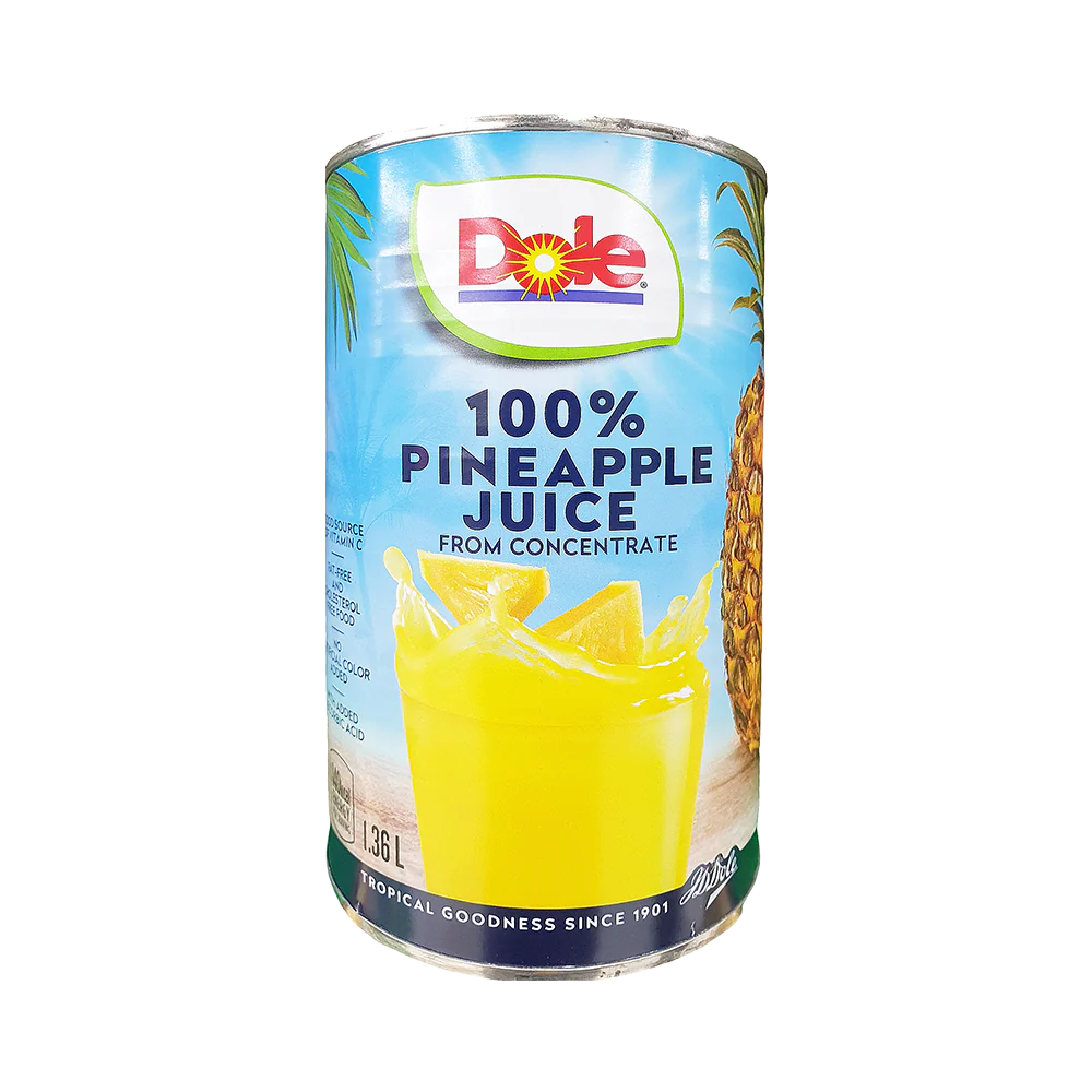 Dole 100% Pineapple Juice 46oz 1.36L