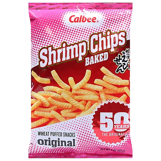 Calbee Shrimp Chips Wheat Puffed Snacks 113g