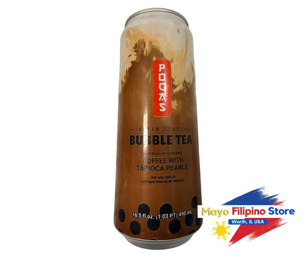 Pocas Bubble Tea Thai Tea with Tapioca Pearls 490ml