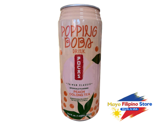 Popping Boba Drink Peach Oolong Tea 490ml