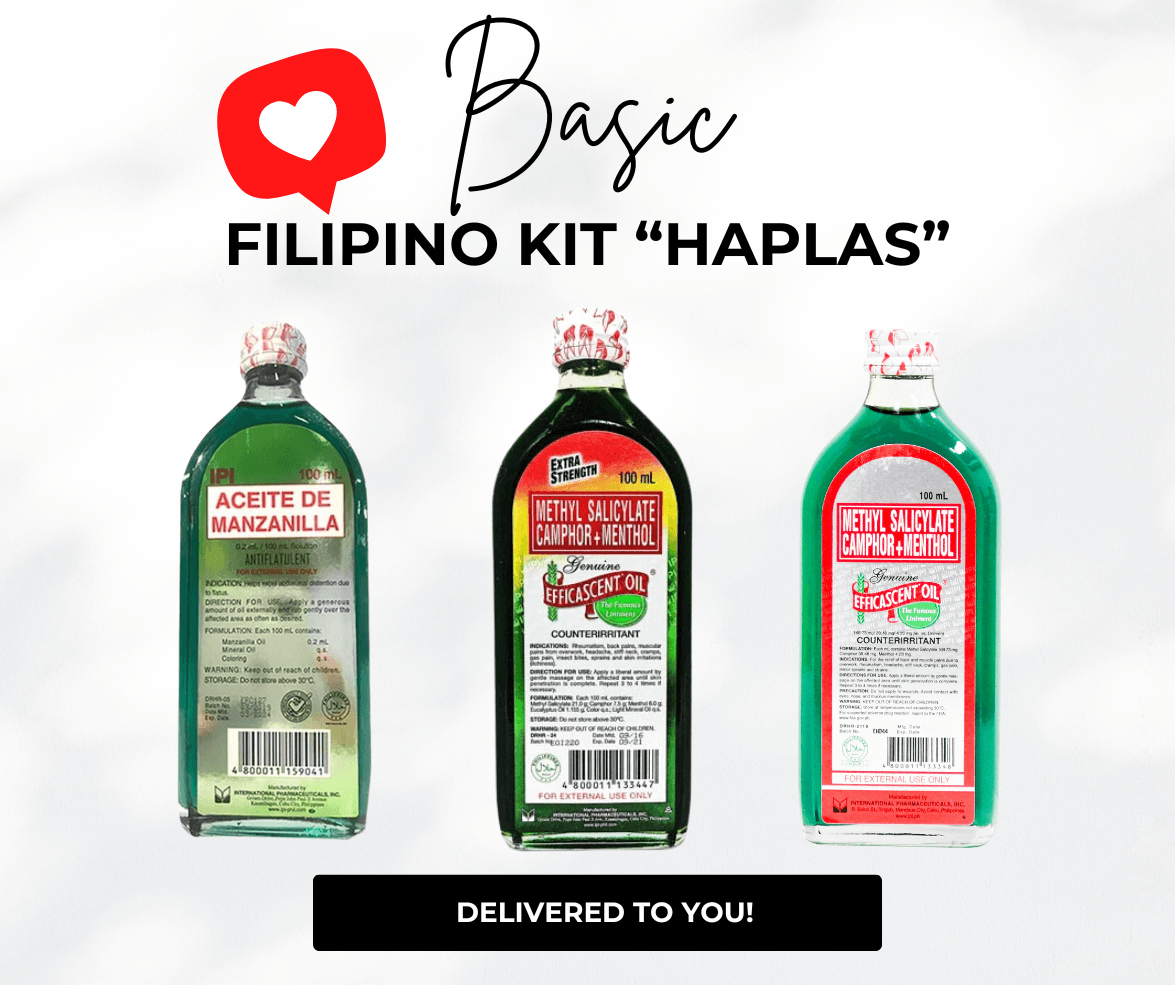 Basic Filipino Kit Haplas Delivery Manzanilla Efficascent Alcamforado