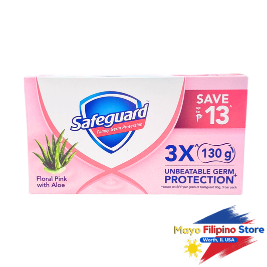Safeguard Family Protection Floral Pink with Rose Extracts Large 115g