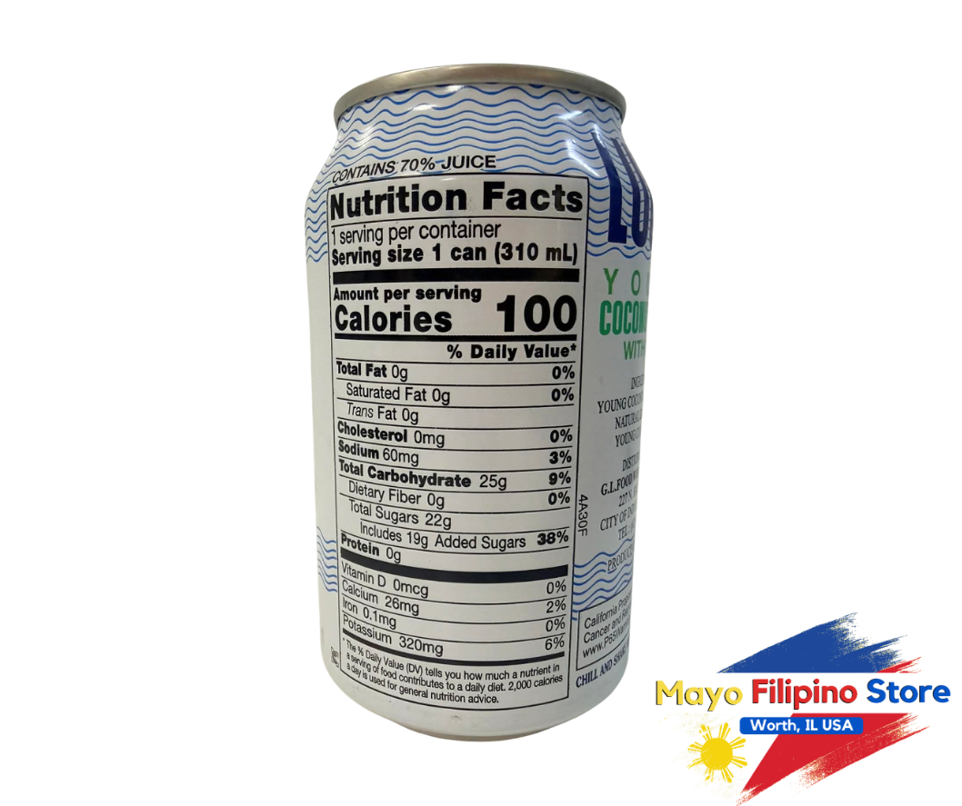 Lucia Coconut Juice with Pulp 310ml SMALL
