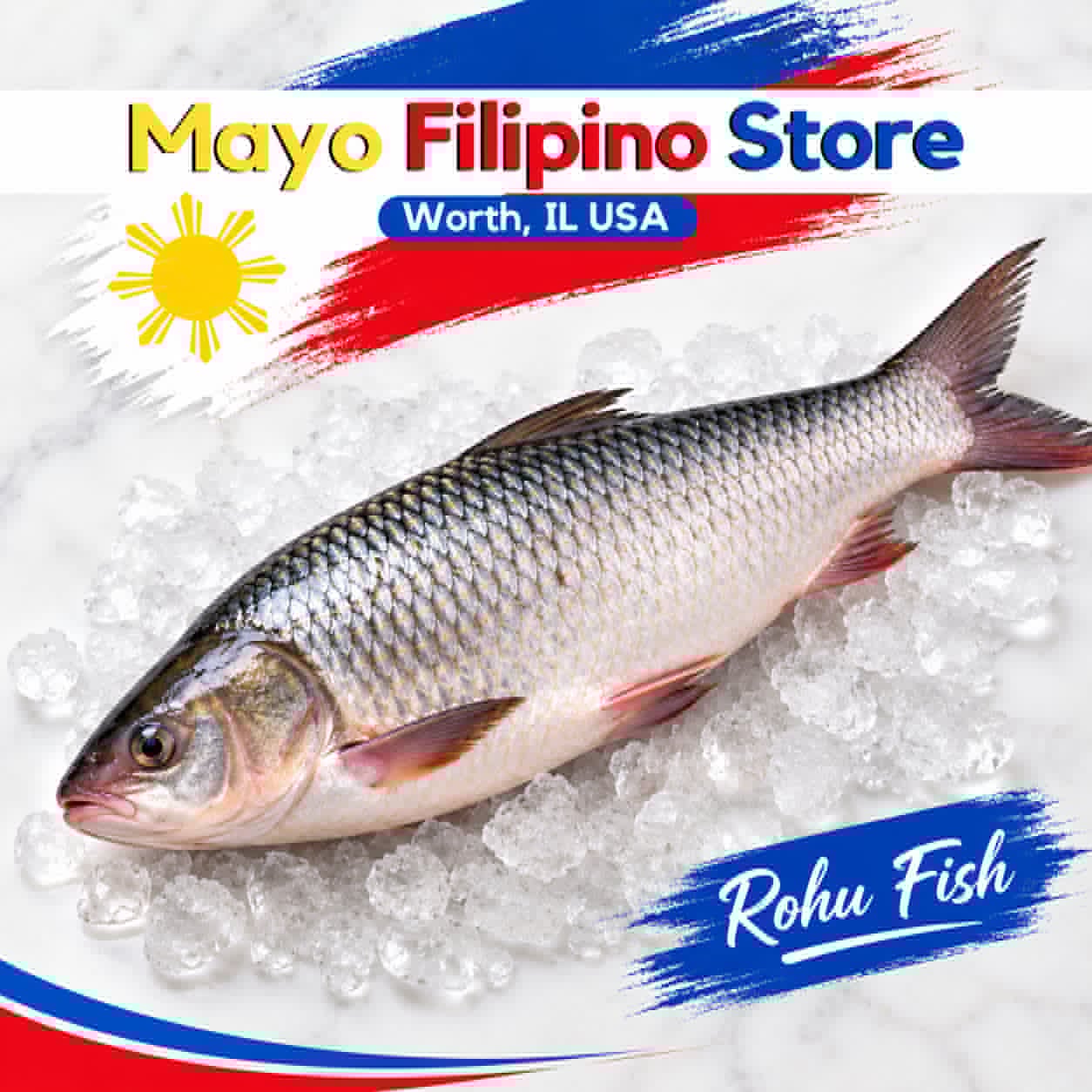 Sunrise Brand Rohu Fish Farm Raised