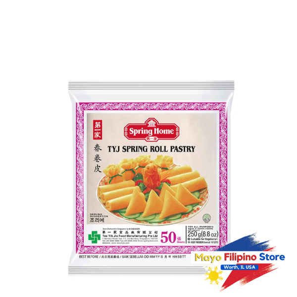 TYJ Spring Roll Pastry 5 inches 50 Sheets 250g Frozen – Mayo Filipino Store