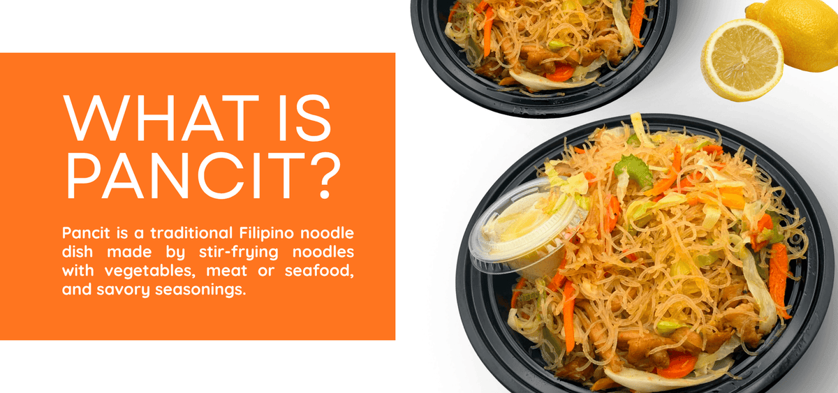 Pancit Bihon Filipino Food Made to Order at Mayo Filipino Store in Worth Illinois USA. Nearby Chicago.