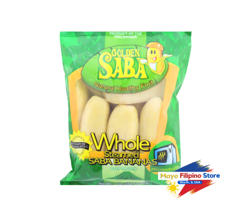Golden Saba Natural Healthy Fruit Whole Banana Steamed Saba Bananas