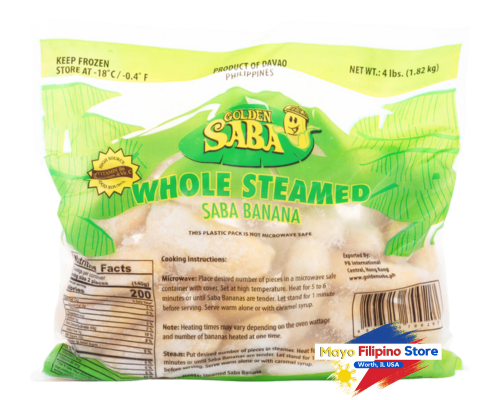Golden Saba Whole Steamed Saba Banana 4Lbs