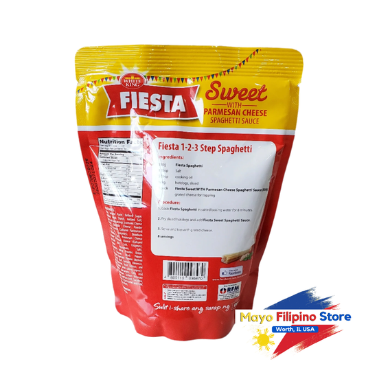 White King Fiesta Sweet with Parmesan Spaghetti Sauce 500g