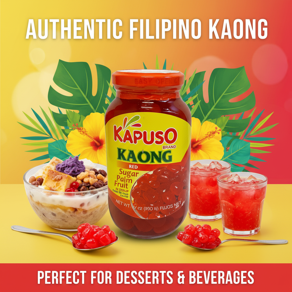 Kapuso Brand Kaong Red Sugar Palm Fruit