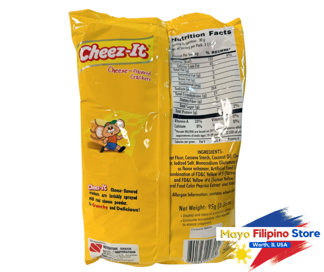 Nutri Snack Cheez-It Cheese Flavored Chips 95g