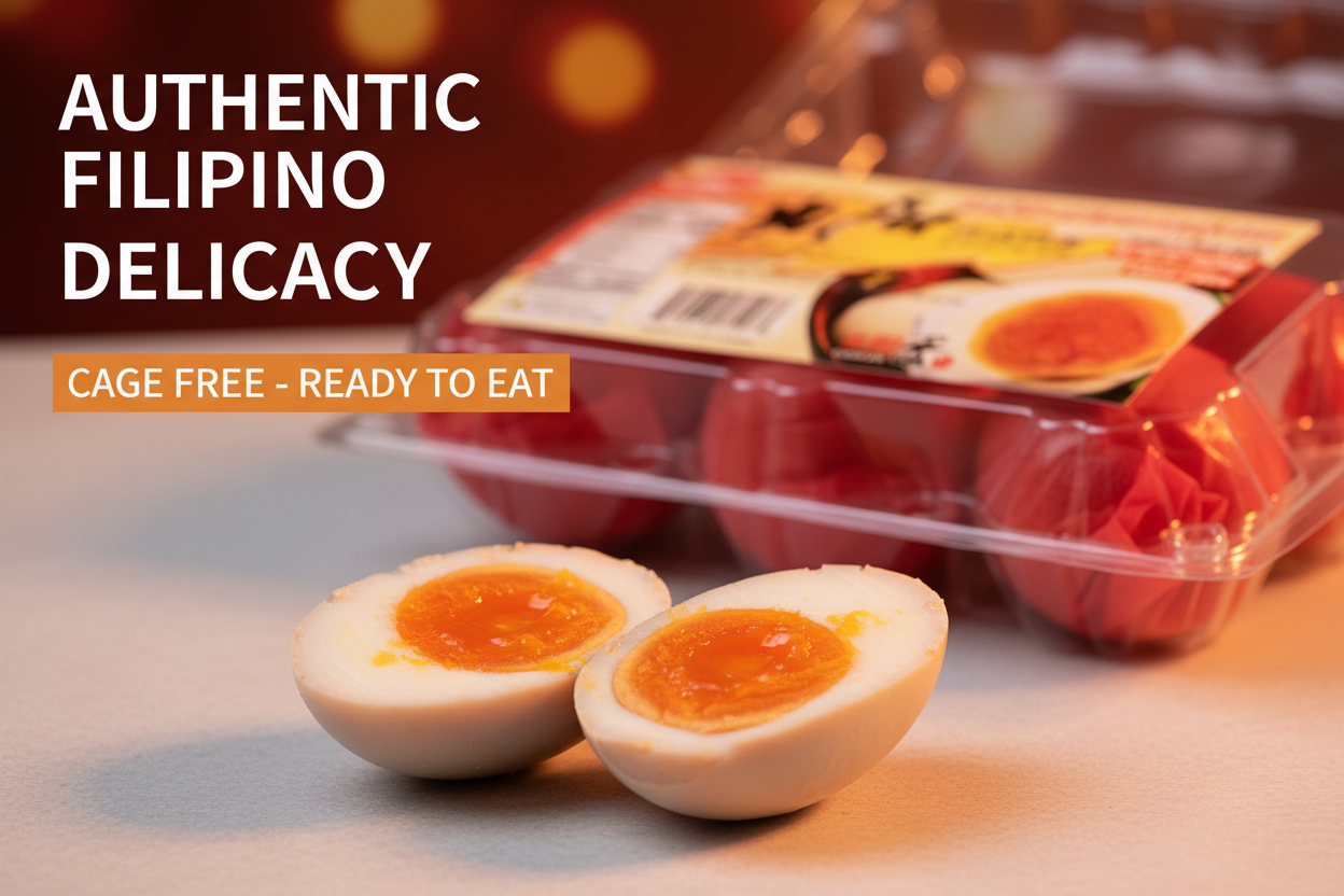 Packaged cooked salted duck eggs dasads