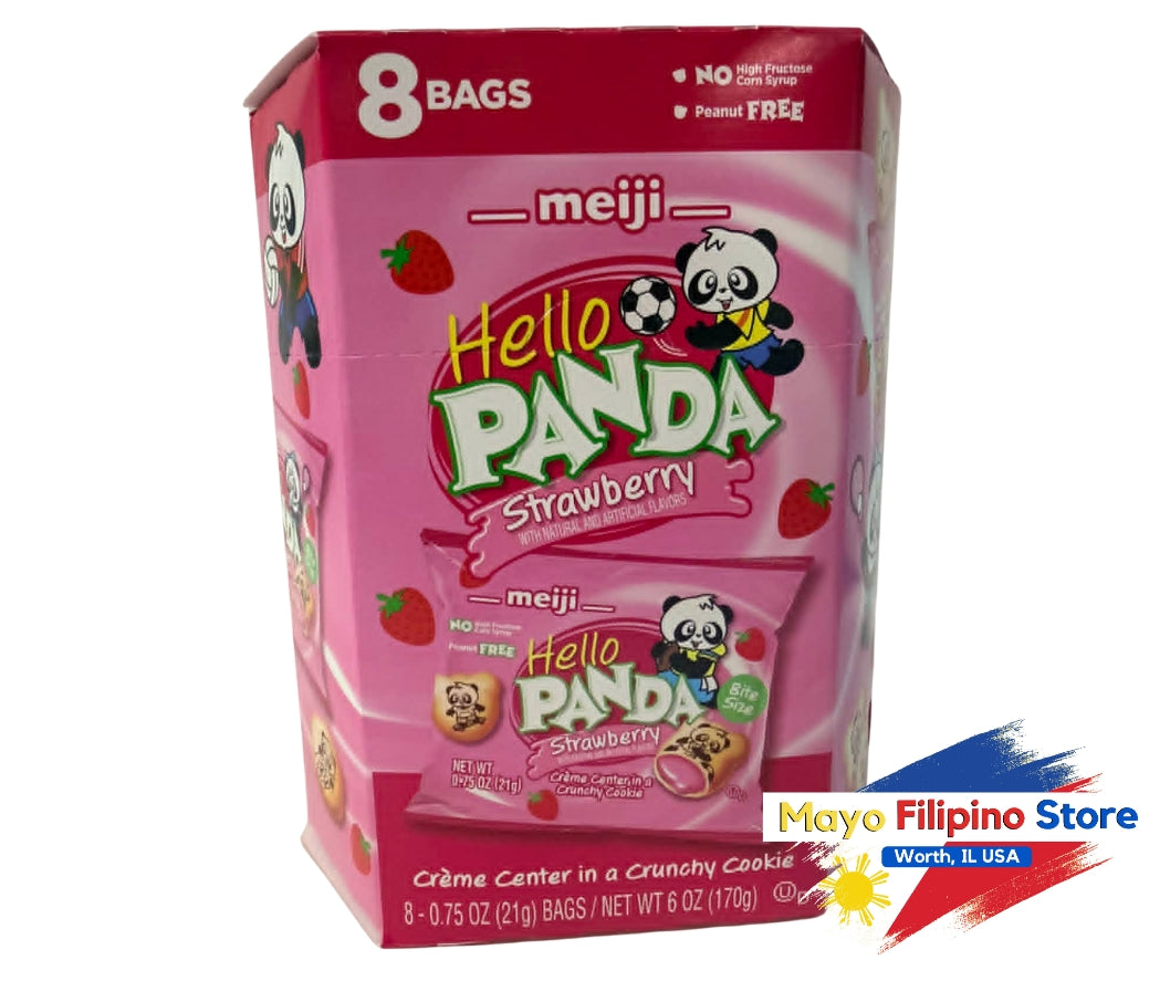 Hello Panda Strawberry 8 Bags 170g