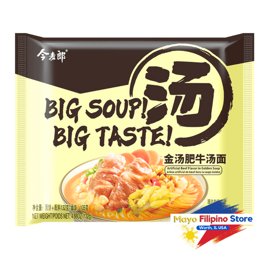 Big Soup Big Taste Beef Flavor in Golden Soup Individual Pack (JinMailang)
